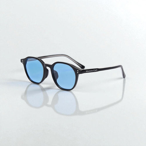 Maison Ciél Riviera Blue sunglasses – old-money glasses and eyewear, handcrafted acetate frame, UV400 protection
